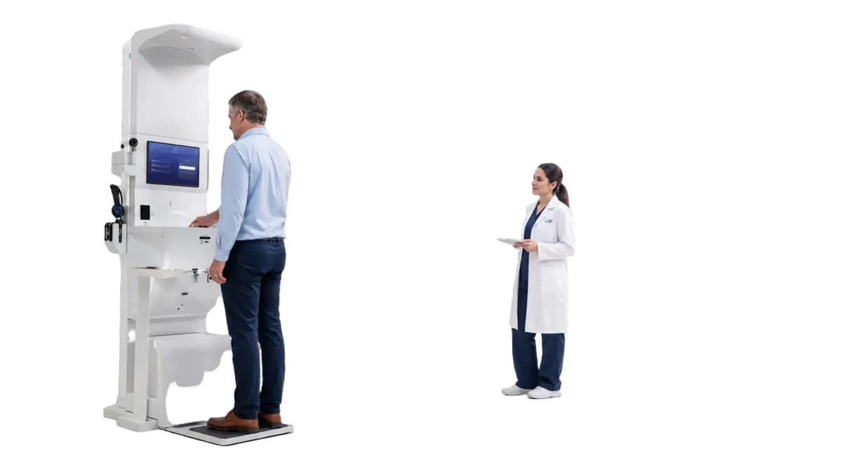 Clinics On Cloud smart screening kiosk and health lounge