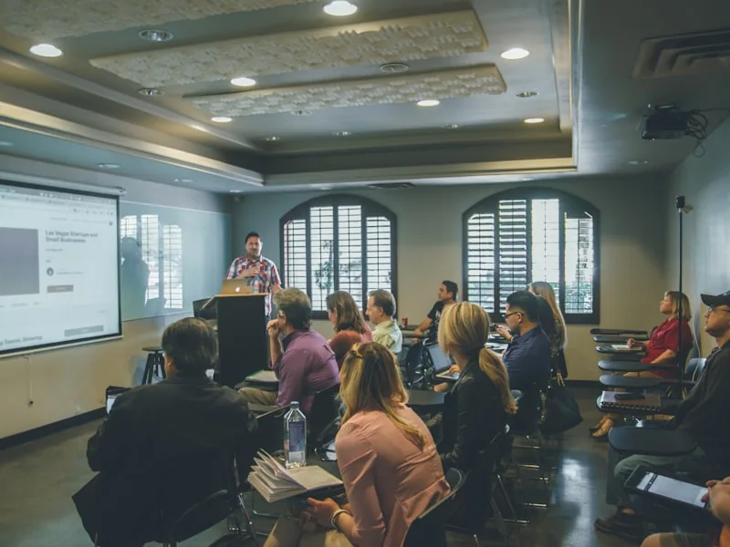 Doctors at a training seminar